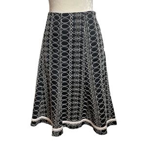 WHBM Embroidered Flare Skirt